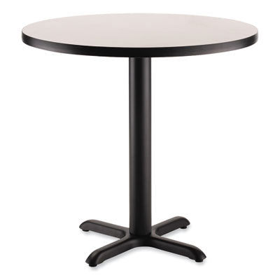 TABLE,36"R,30"H,GRY/BLK,X