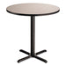 TABLE,36"R,36"H,GRY/BLKX