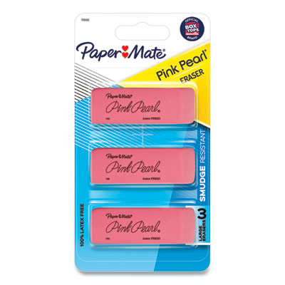 ERASER,PEARL MED 3PK,PK