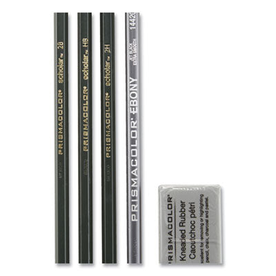 PENCIL,DRAWING ST,4/PK,GR