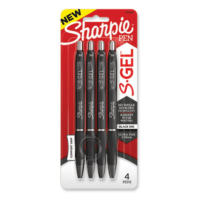 PEN,ULTRA FINE,4PK,BK