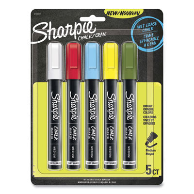 MARKER,CHALK,ASST,5PK,AST