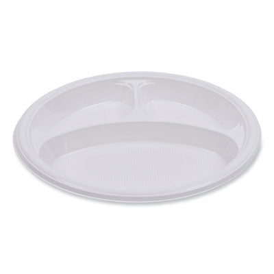 PLATE,3 COMPRTMNT,10",WH