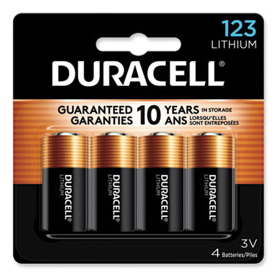 BATTERY,DUR LITH 123 4,BK