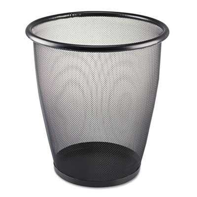 WASTEBASKET,MESH,WIRE,BK