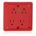 GFCI Receptacle Red Nylon