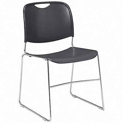 Stacking Chair Polypropylene Gray PK4