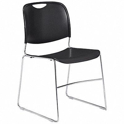 Stacking Chair Poly Navy Black PK4