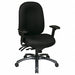 Desk Chair Fabric Black 18-22 Seat Ht