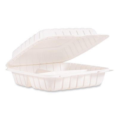 TRAY,9",3-COMP,HNG,150,WH