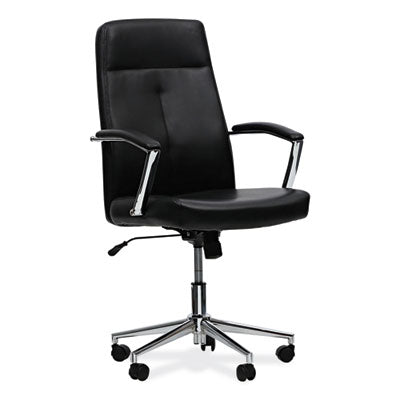 CHAIR,LEATHER TASK,BK