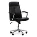 CHAIR,LEATHER TASK,BK