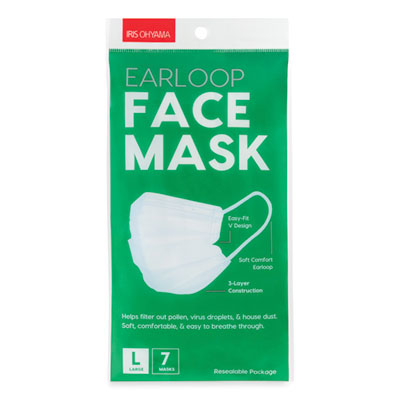 MASK,FACE,LARGE,7/PK