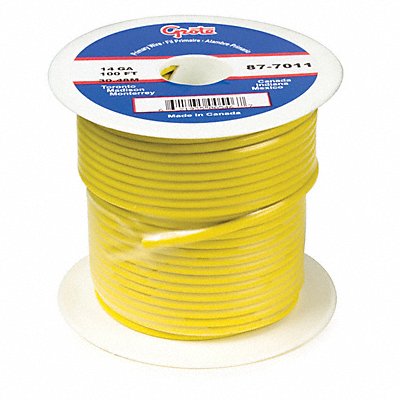 Primary Wire 16 AWG 1 Cond 100 ft Yellow