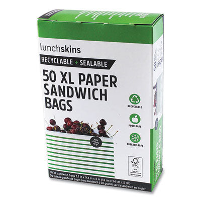 BAG,SANDWICH,WHT/GR,50/BX