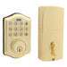 Electronic Deadbolt Polished Brass