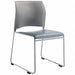 Stacking Chair Vinyl 30-3/4in H Silver