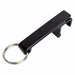 Bottle Opener Split Key Ring Black PK10