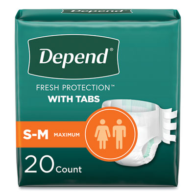 DIAPERS,DPND,S/M,MX,3PK/C