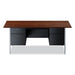 DESK,DBL PED 72X36,BK