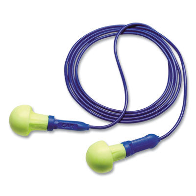 EARPLUGS,CORD,PUSH,200,YL