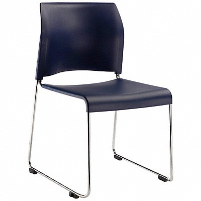 Stacking Chair Navy Blue Seat 20 in W