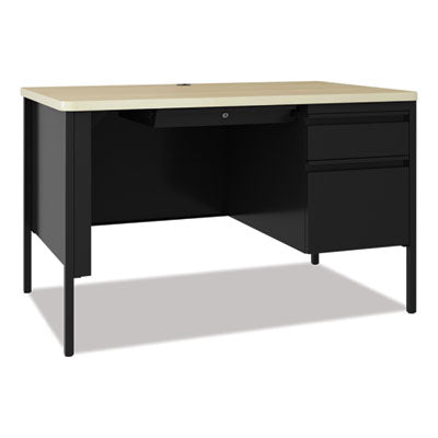 DESK,30X48,RH SNG,BK/MPL