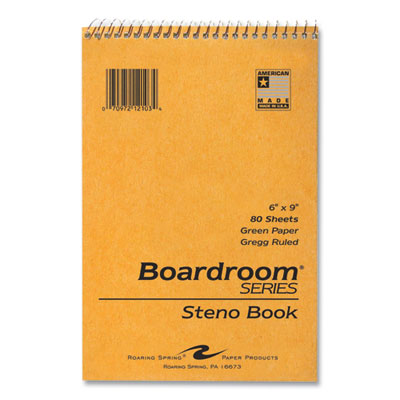 PAD,STENO 6X9 GREEN