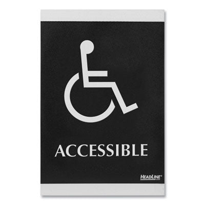 SIGN,6X9,ACCESSIBLE,BKSV