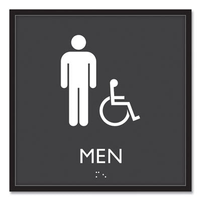 SIGN,MEN ACCESSIBLE,BK