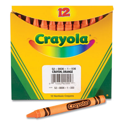 CRAYON,BULK,12,ORANGE