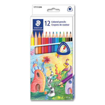 PENCIL,COLORED,12PC,AST