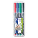 MARKER,LUMOCOLOR,4PC,AST