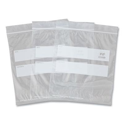 BAG,DBLZIP QRT1/500CT,CLR