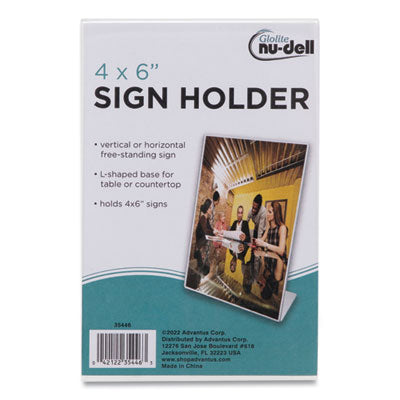 SIGN,SIGN HOLDER 4X6,CLR