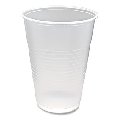 CUP,PLASTIC,RIBBD,10OZ,TR