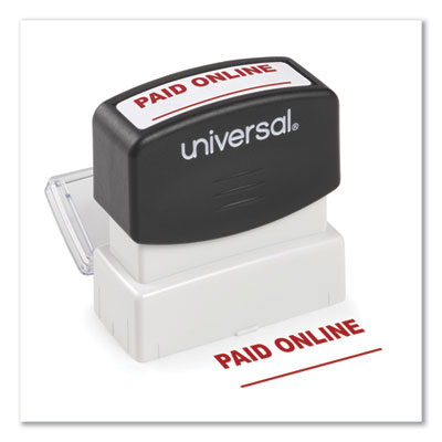 STAMP,PAID ONLINE,RED