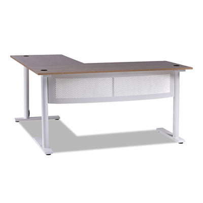 DESK,L SHAPE,WHITE,BG