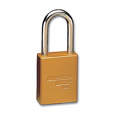 E7787 Lockout Padlock KA Yellow 1-7/8 H PK12