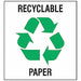 Recycle Label 5 in x 5 in Vinyl PK5