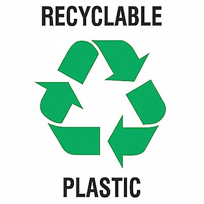 Recycle Label 5 in x 5 in Vinyl PK5