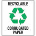 Recycle Label 10 in x 10 in Vinyl PK5