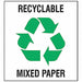 Recycle Label 10 in x 10 in Vinyl PK5