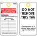 Tag Fire Extinguisher Paper PK25