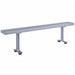 Locker Room Bench 6ft Wide Silver