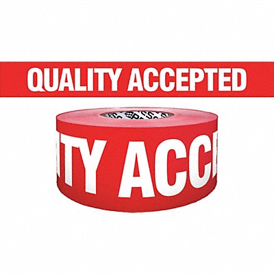 Barricade Tape Red/White 1000 ft x 3 In