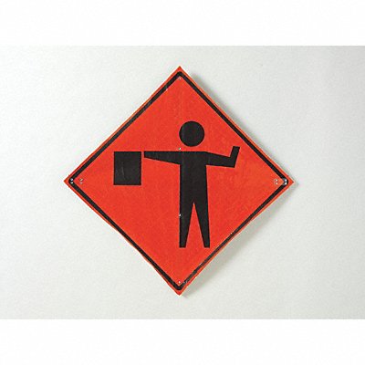 Flagger Ahead Traffic Sign 36 x 36 