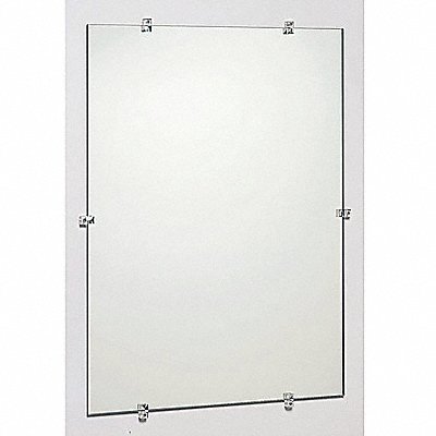 Frameless Mirror 18 in W 12 in H