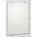 Frameless Mirror 22 in W 16 in H