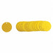 Blank Tag Aluminum 1 1/2in W Yellow PK25